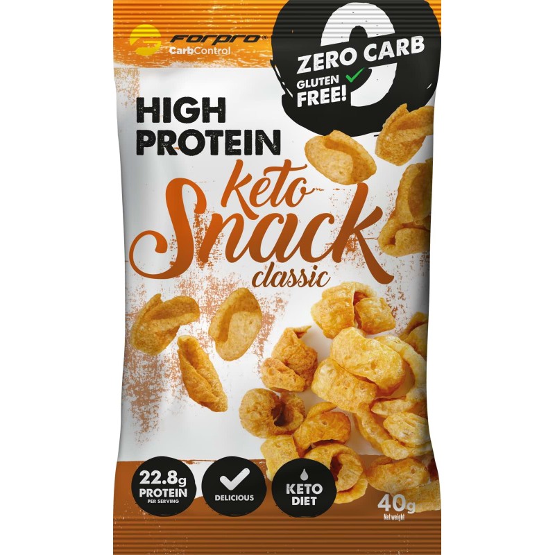 ForPro Protein Keto Snack classic 40 g - kõrge valgusisaldusega keto suupiste